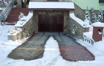 Кабельный обогрев открытых уличных площадок